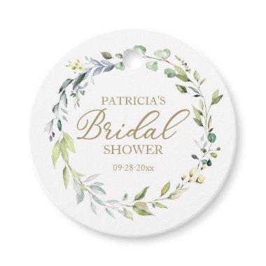 Greenery Eucalyptus Wreath  Favor Tag