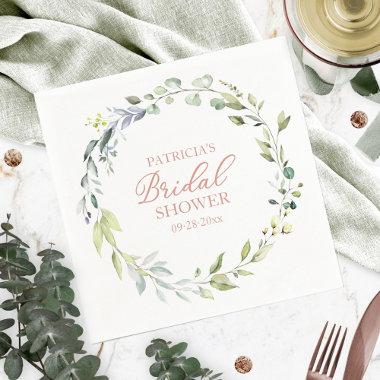 Greenery Eucalyptus Wreath  Napkins