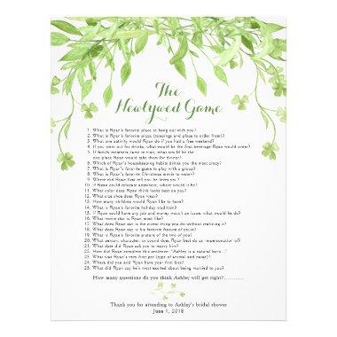 Greenery Floral Bridal Shower Games Flyer