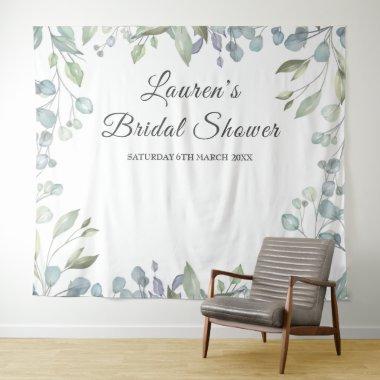 Greenery Floral Bridal Shower Photo Booth Backdrop