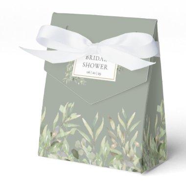 Greenery Foliage Sage Green  Favor Boxes