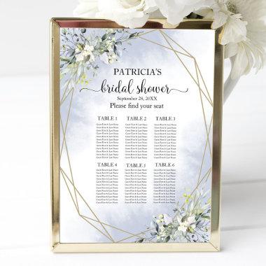 Greenery Geometric Bridal Shower Seating Chart