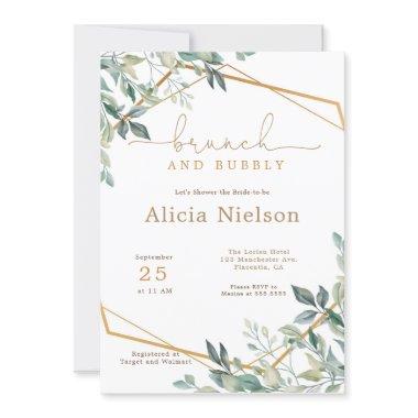 Greenery Geometric Brunch & Bubbly