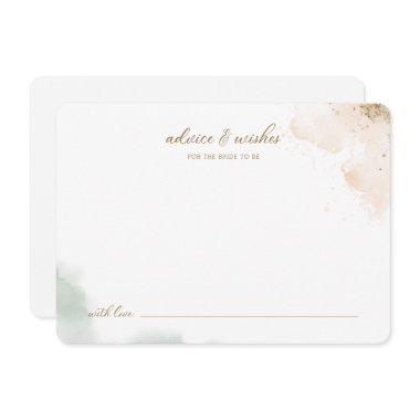 Greenery Gold Eucalyptus Advice & Wishes for Bride