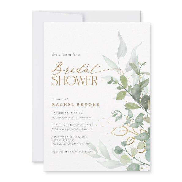 Greenery Gold Eucalyptus Boho