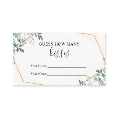Greenery Guess How Many Kisses  Game Enclosure