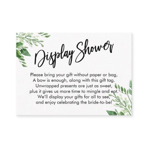 Greenery Handwriting Display  Gift Enclosure