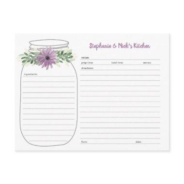 Greenery lavender Floral Mason Jar Recipe