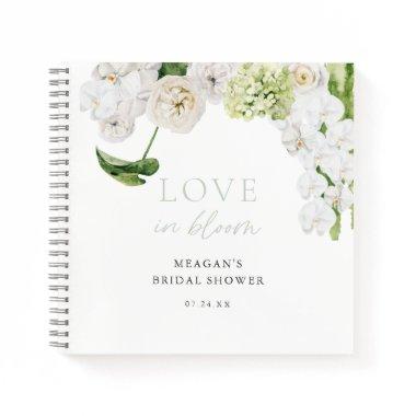 Greenery Love In Bloom Bridal Shower Guestbook Notebook