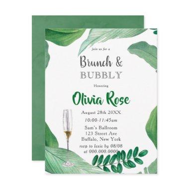 Greenery Paint Leaves Brunch & Bubbly