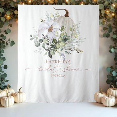 Greenery Pumpkin Fall  Backdrop