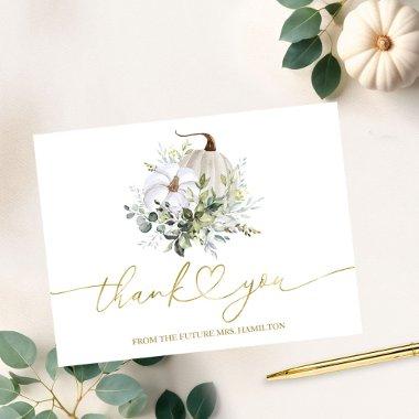 Greenery Pumpkin Fall  Thank You Post