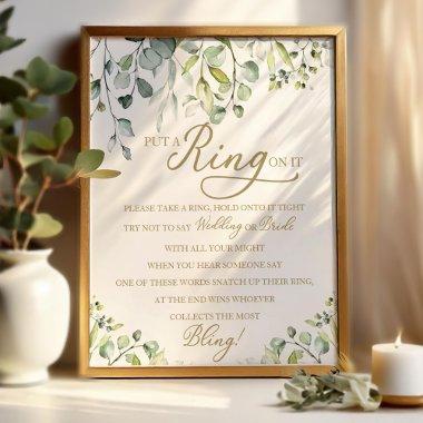 Greenery Put A Ring On It  Game Poste Poster