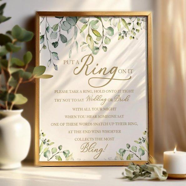Greenery Put A Ring On It  Game Poste Poster