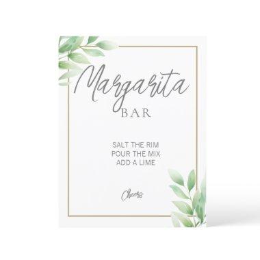 Greenery Rustic  Margarita Sign