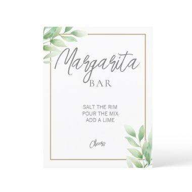 Greenery Rustic Bridal Shower Margarita Sign