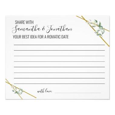 Greenery Share Date idea Shower Game Invitations Flyer