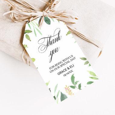Greenery Summer Destination Thank You Gift Tags