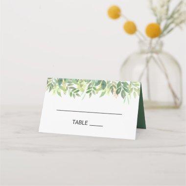 Greenery Summer Destination Wedding Place Invitations