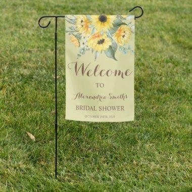 Greenery Sunflower  Garden Flag