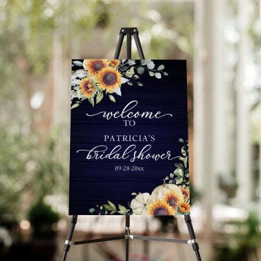 Greenery Sunflowers Bridal Shower Welcome Sign