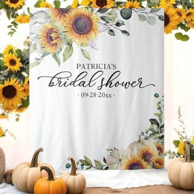 Greenery Sunflowers Fall  Backdrop