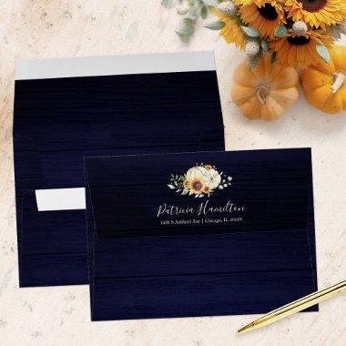 Greenery Sunflowers Fall  Envelope