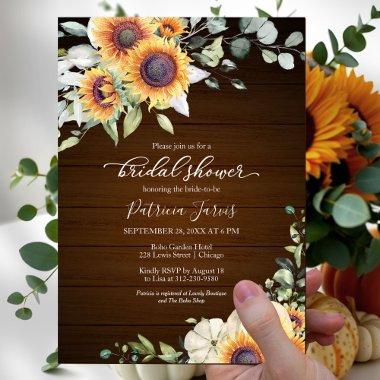 Greenery Sunflowers Pumpkin Fall