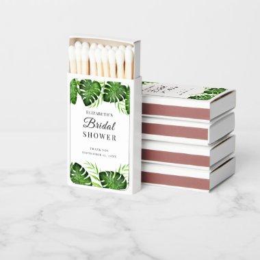 Greenery Tropical  Jungle Watercolor Matchboxes