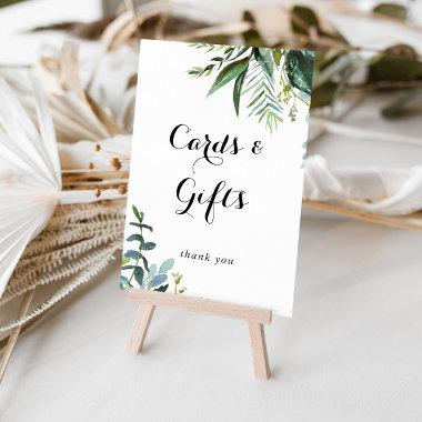 Greenery Tropical Calligraphy Invitations and Gifts Sign