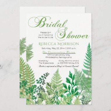 Greenery | Wild Ferns Bridal Shower Invitations