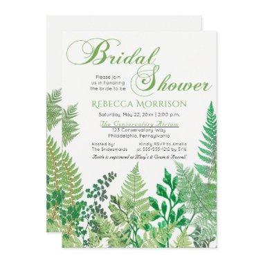 Greenery | Wild Ferns Bridal Shower Invitations