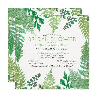 Greenery | Wild Ferns Bridal Shower Invitations