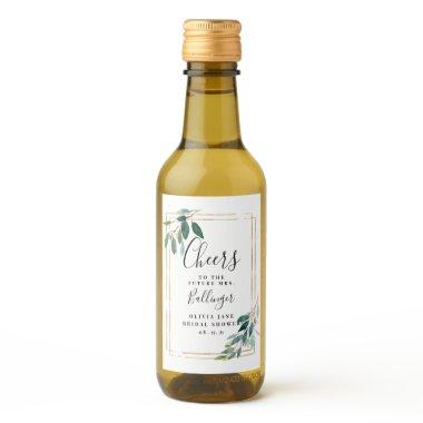 Greenery Wine Label, Eucalyptus Mini Wine Label