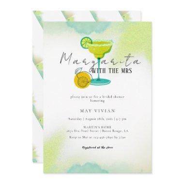 Greeny Watercolor Margarita Lime