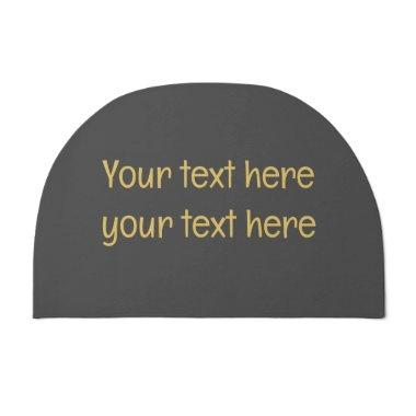 Grey Gold Professional Trendy Minimalist Own Text Doormat