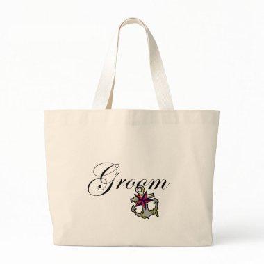 Groom Anchor Large Tote Bag