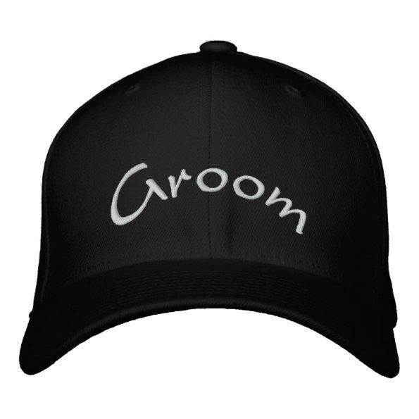 Groom Embroidered Baseball Cap