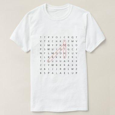 Groom Fun Word Search Wedding Bachelor Party T-Shi T-Shirt