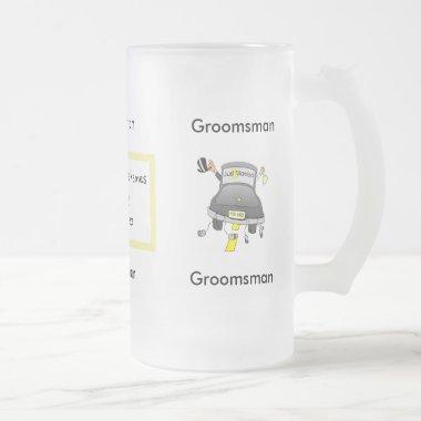 Groomsman Glass Beer Mug