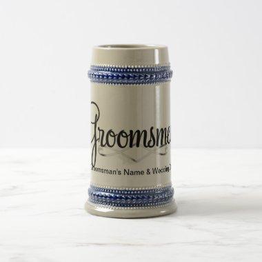Groomsman Wedding Favor/Gift Beer Stein