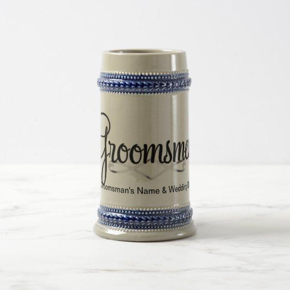 Groomsman Wedding Gift Beer Stein