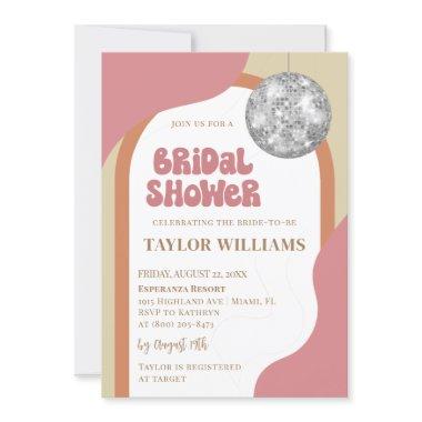 Groovy Disco Bridal Shower Invitations