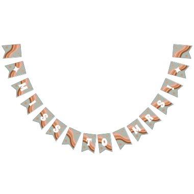 Groovy Hippie Retro Miss to Mrs  Bunting Flags