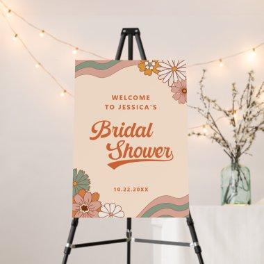 Groovy Retro Floral  Welcome Foam Board
