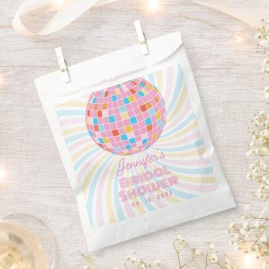 Groovy Retro Pink Disco Ball 70s 80s  Favor Bag