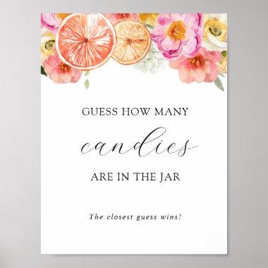 Guess How Many Are in the Jar Shower Game Poster