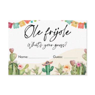 Guess How Many Beans Ole Frijole Shower Game Invitations