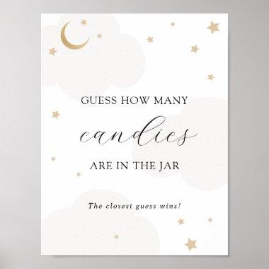 Guess How Many in the Jar Moon Gray Shower Game Poster
