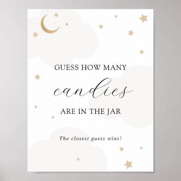 Guess How Many in the Jar Moon Gray Shower Game Poster